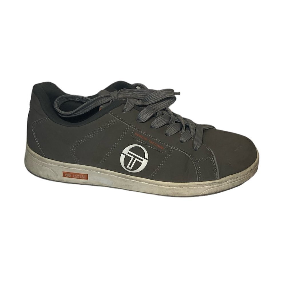 SERGIO TACCHINI Sneakers Men's Size US7 UK6 Gray Orange Low Top Lace Up Shoes